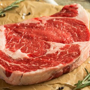 Raw Grass Fed Boneless Ribeye Steak