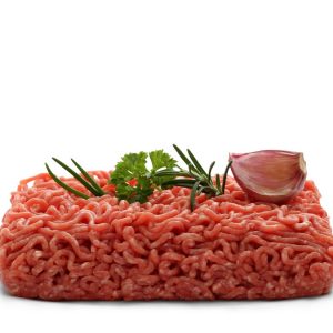 Beef minced meat with rosemary, parsley, garlic