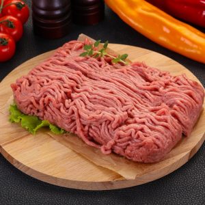 Raw turkey minced meat