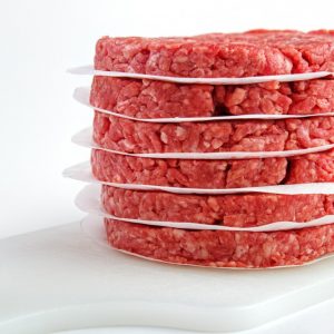 Stack of burger patties